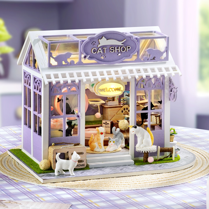 Furniture Paradise & Hardware Ghaziabad Photos - DIY Houten Kitten Paradise Cottage Beeldjes