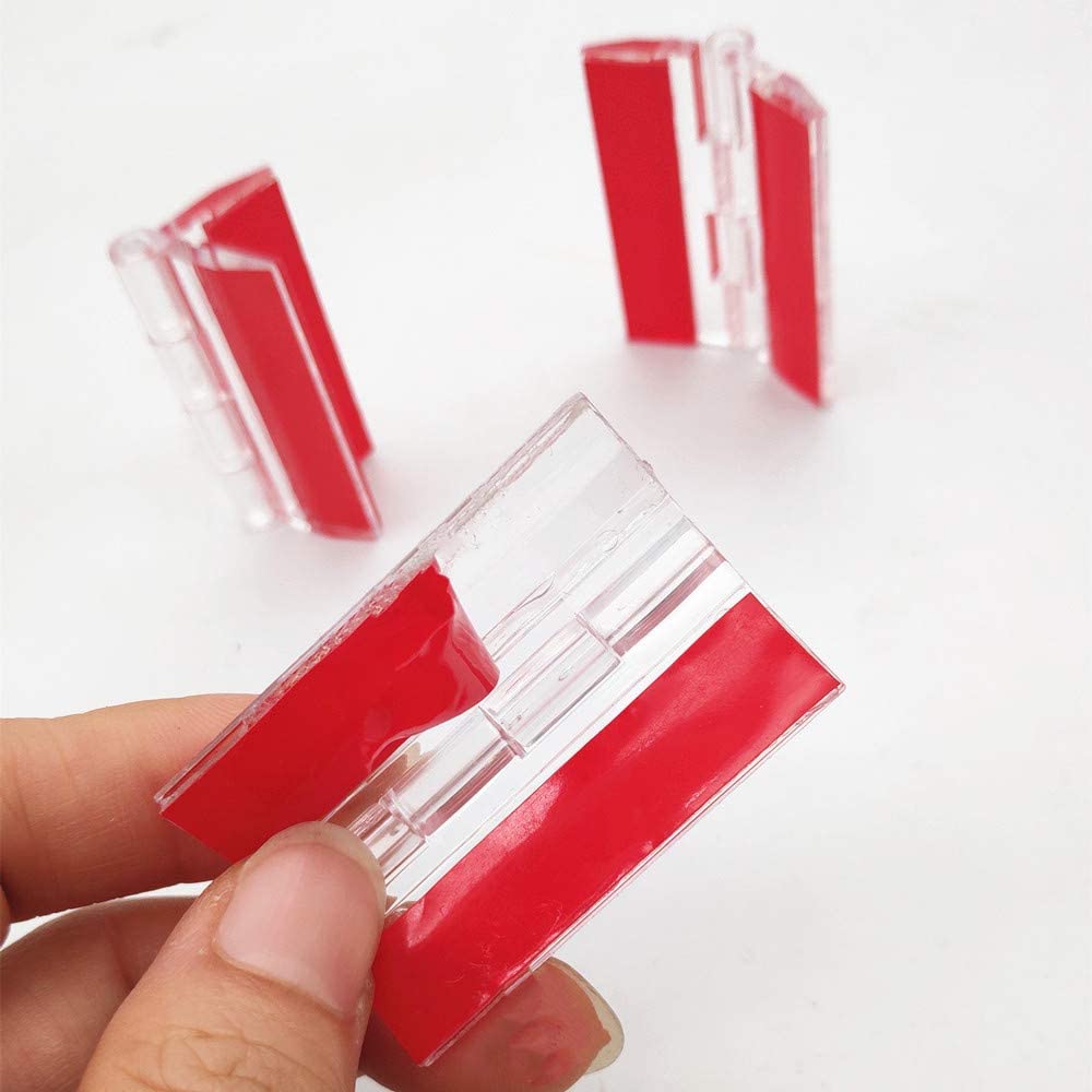 Piano Hinge Continuous - 5 stuks transparant plastic acryl 45