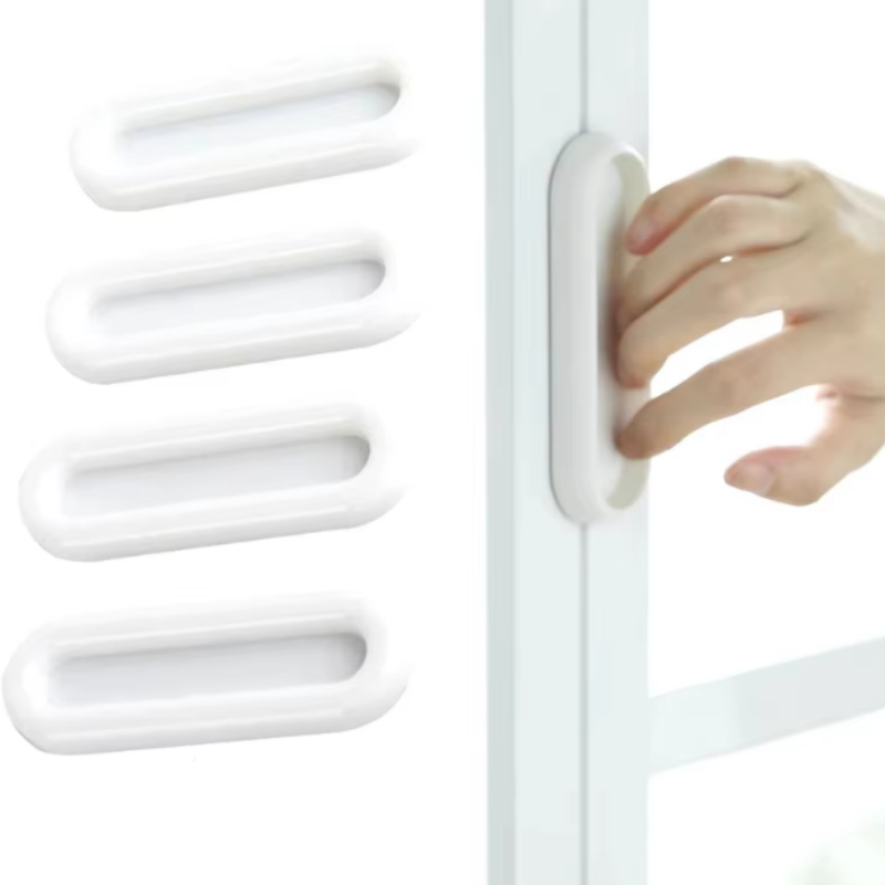 Furniture Hardware Manufacturer - 4 Stuks Zelfklevende Deurknoppen Ovale Deurgrepen