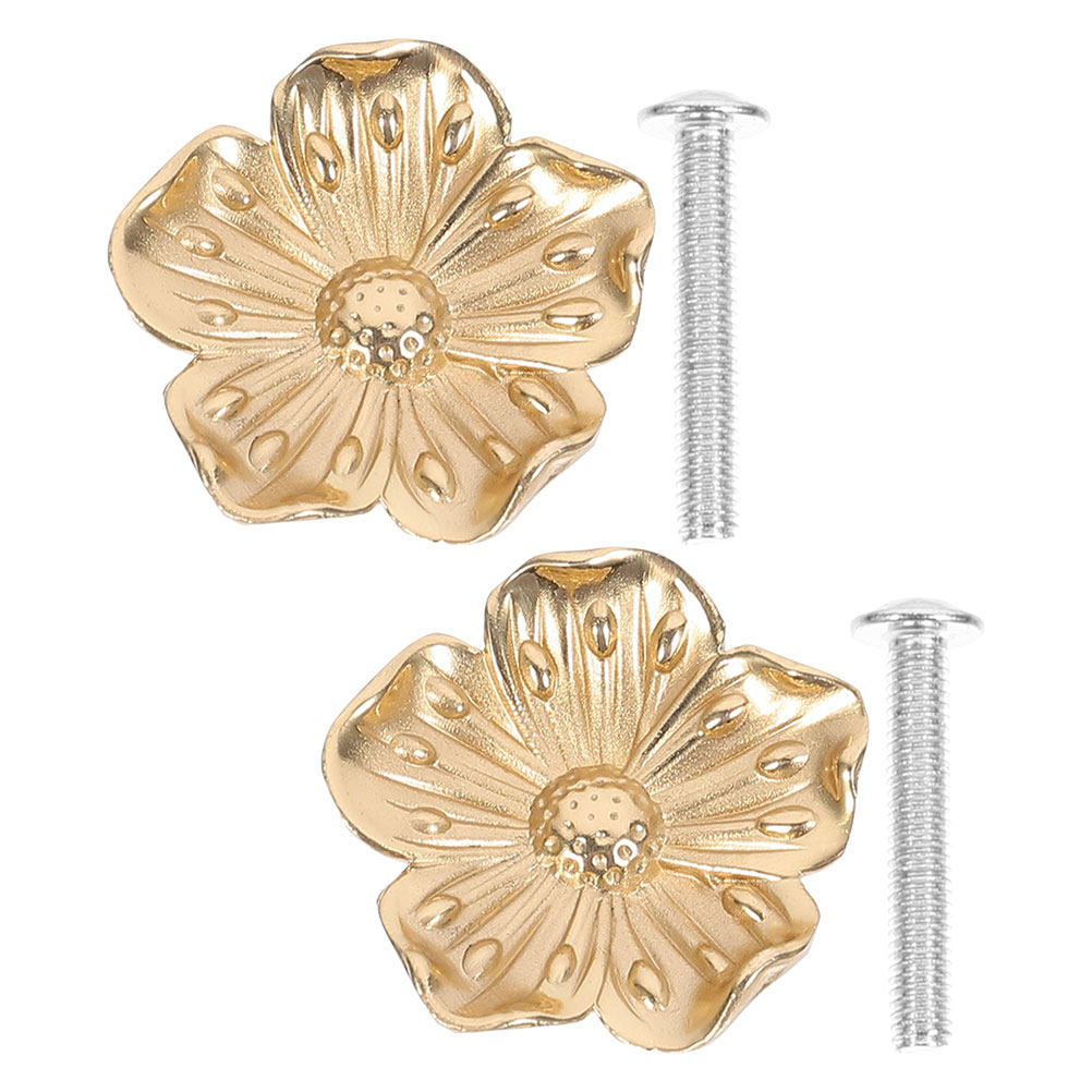 Unique Furniture Hardware Pulls - 2 stuks messing ladegrepen, uniek design,