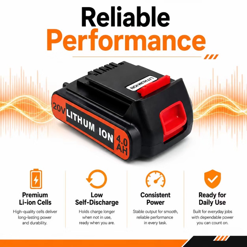 voor 3/4/6/8Ah Lange looptijd  - Black+Decker Tool Cordless recensie en prijs