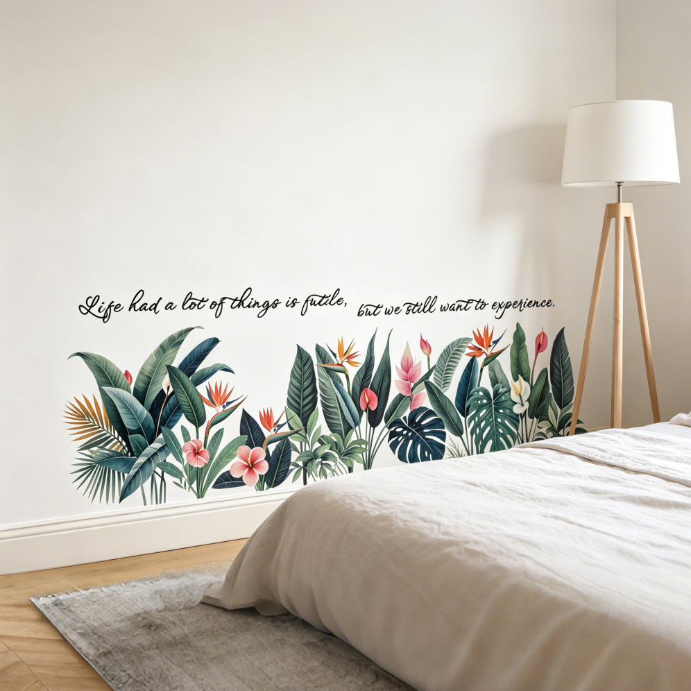 Tropische Bladeren Wandsticker - Furniture Paradise & Hardware Ghaziabad Photos recensie en prijs
