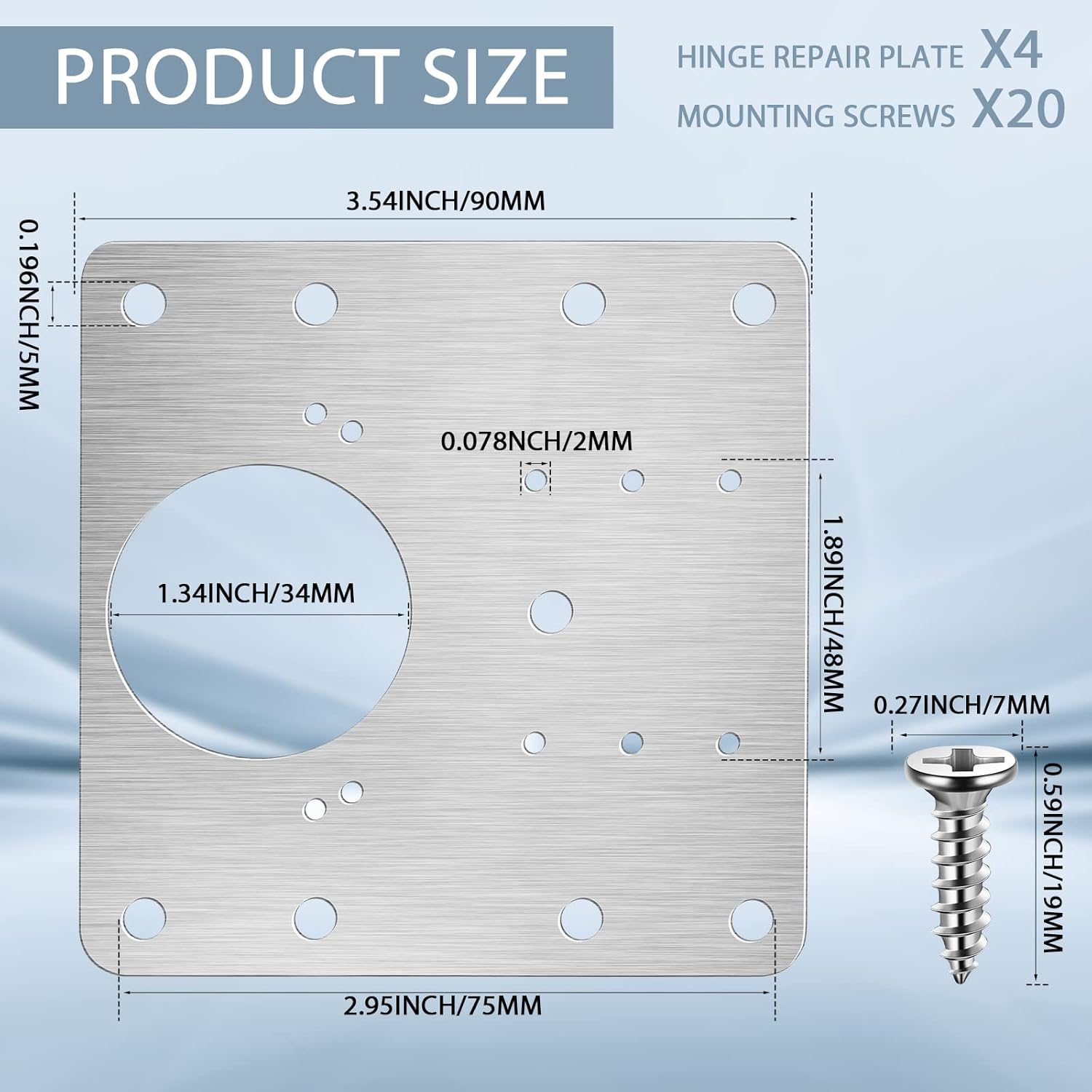 Kast Scharnier Reparatieplaat  - Cabinet Hinge Overlay recensie en prijs