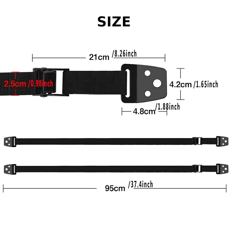 2-pack verstelbare tv-veilighe - Furniture Hardware Locks recensie en prijs