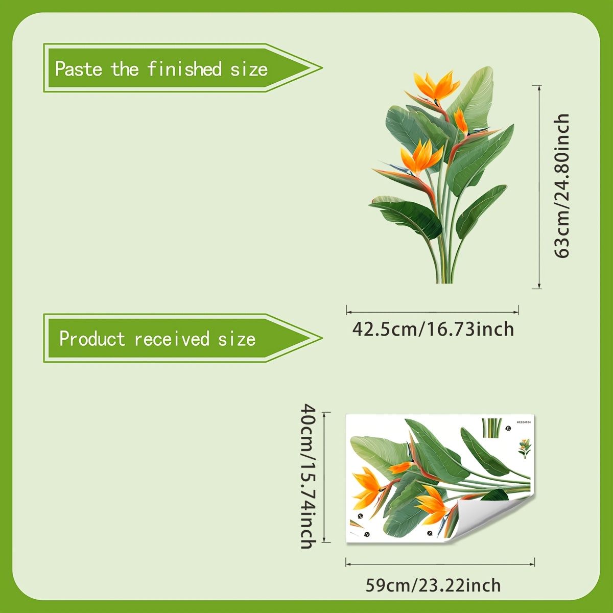 1 stuk Jungle Leaf muursticker - Furniture Paradise & Hardware Ghaziabad Photos recensie en prijs