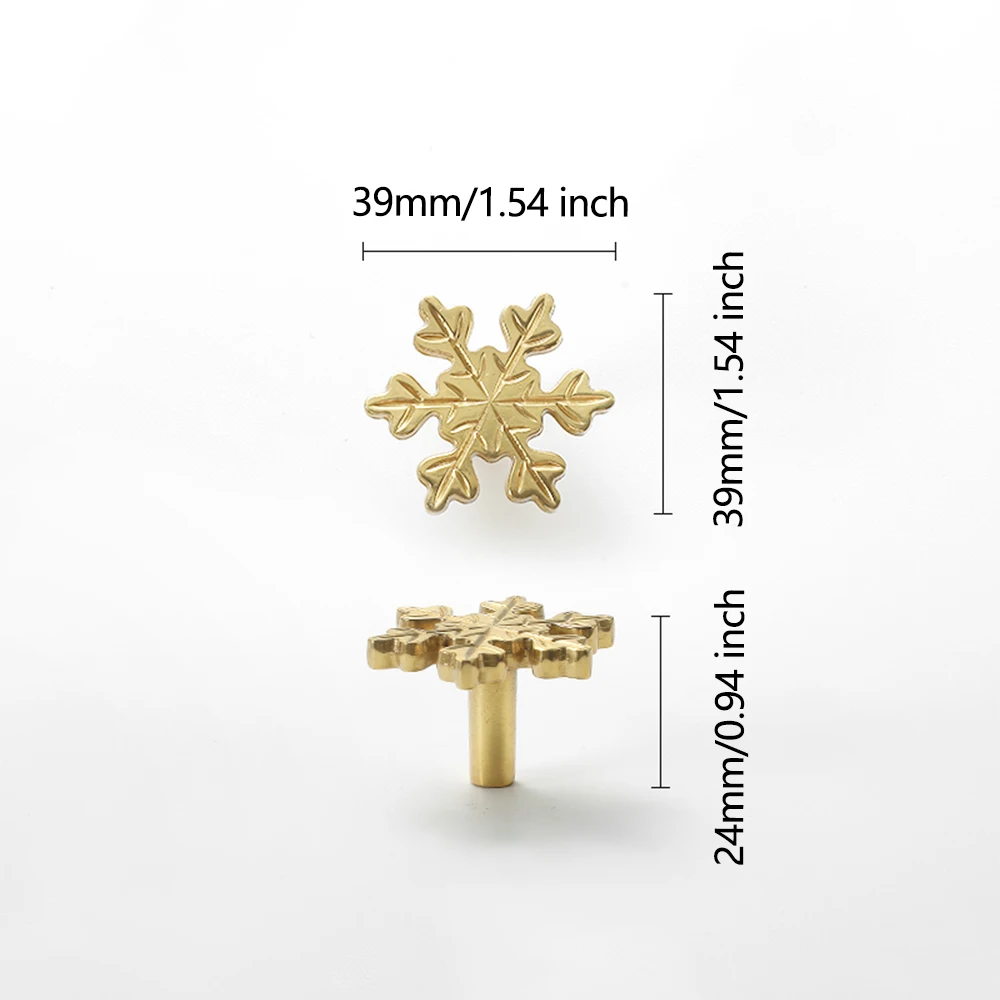 Sneeuwvlok Messing Kast Deurkn - Unique Furniture Hardware Pulls recensie en prijs